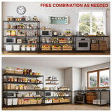 AIRAJ 60” W Storage Shelves Heavy Duty | 5 Tier Wire Shelving | 3500 LBS Metal Shelving | Garage Shelving Units and Storage | Rolling Wire Rack with Wheels | Adjustable Layer Height | 60”W×24”D×72” H AIRAJ