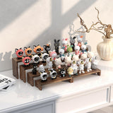 2 Set Large Wooden Tiered Riser Display Stands for Vendor Events,Stackable Wooden Cupcake Stand,Farmhouse Decor Wood Dessert Table Display Set,Vendor Booth Display Items,Food Display Risers for Party（12-11.2-10.4-9.6IN） Vecxoty
