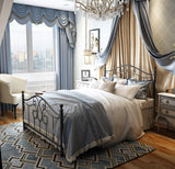 YERPERFO Metal Full Bed Frame with Headboard and Footboard Farmhouse Platform Bed Frame Full Size Under Bed Storage No Box Spring Needed and Easy Assembly (Full, Black) YERPERFO