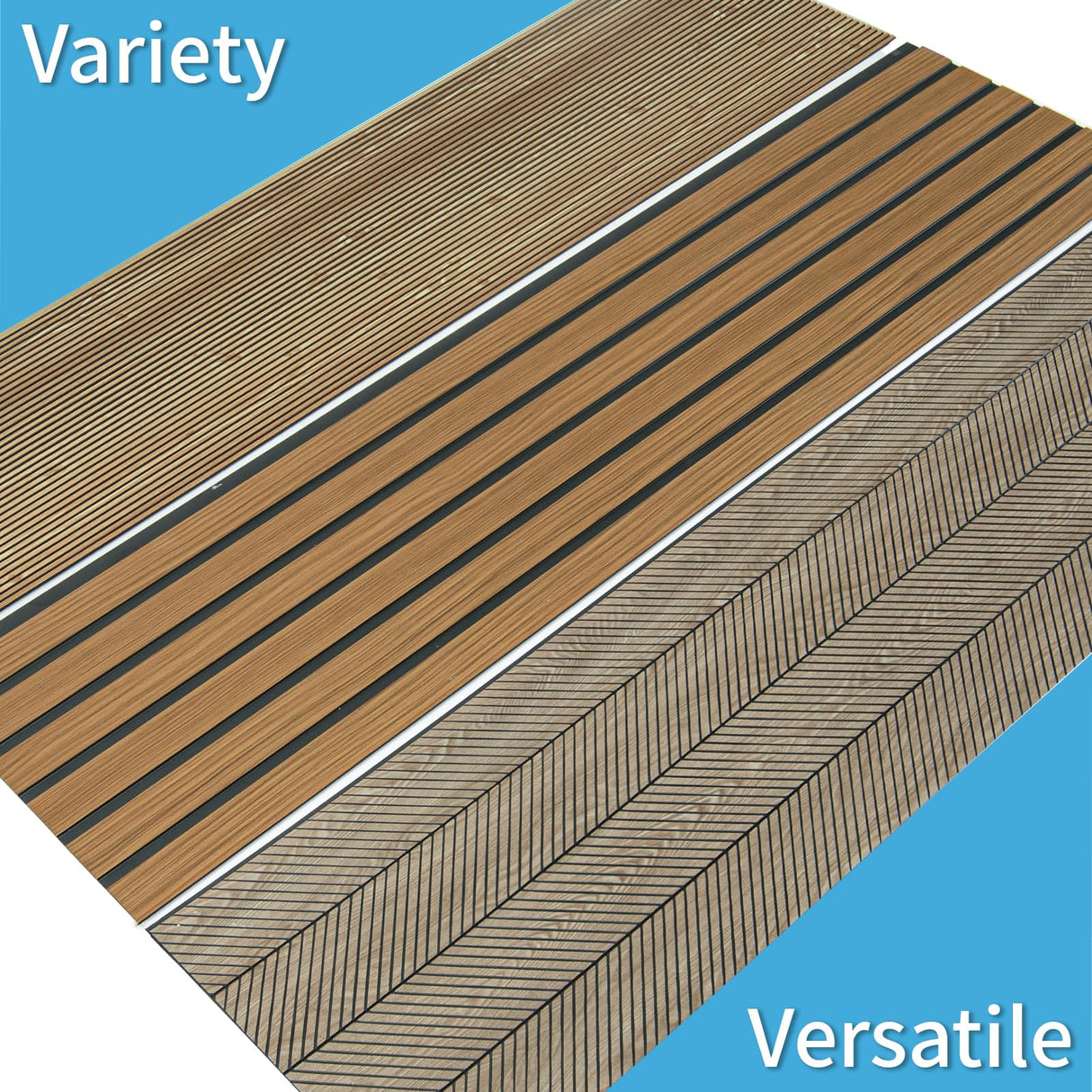 Art3d 4-Pack Glue-On Six-Grid Wainscoting Panel for Interior Wall Decor - 104 x 12 Inch Polystyrene Ultralight Slim Slat Wall Panels for Living Room Bedroom, Oak Art3d