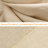 Caydo 3 Pieces Large Size Linen Needlework Fabric for Garment Craft, Flower Pot Decoration and Tablecloth, 62 by 19 Inch Caydo