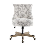 Linon Home Décor Leslie Floral Office Chair Linon