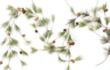 CraftMore Smokey Pine Garland 6 Feet CraftMore