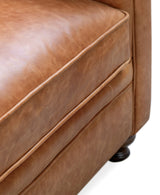 POLY & BARK Lyon 87.4" Sofa in Full-Grain Pure-Aniline Italian Tanned Leather in Cognac Tan POLY & BARK