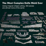 CubicFun 3D Puzzles for Adults Green LED Flying Dutchman, 360 Pieces Pirate Ship Arts & Crafts for Adults Gifts for Men Women Model Kit, Lighting Ghost Ship Easter Gifts Valentine's Day Gift CubicFun