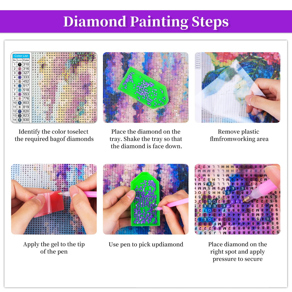 BWFY 12 Pack Diamond Art Kits for Adults,5D Diamond Painting Kits for Adults,Flower Series Paint with Numbers Diamonds for Home Wall Decor Festival Gift, 12x16 Inch BWFY