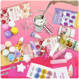 WhizToys DIY Lip Balm Making Kit Teen Girl Gifts Trendy Stuff Make Your Own Lip Gloss Set with Natural Beeswax, Shea Butter,Sweet Almond Oil,24 PCS Lip Blam Containers WhizToys