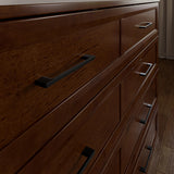 AFI, Tucson Queen Wood Murphy Bed Chest with 6" Mattress, Storage Drawer & Built-in USB Charger, Walnut AFI