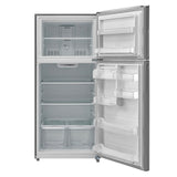 West Bend Apartment Refrigerator Freestanding Dual Door Design Fridge with Top Freezer, Adjustable Electronic Control and Frost Free Defrost, for Condo, House, Small Kitchen Use, 18-Cu.Ft, Metallic West Bend