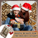 Moucuny 4 Pcs Winter Elk Table Sign Christmas Animal Wooden Elk Table Decorative Signage Winter Tiered Tray Decor Christmas Centerpieces Farmhouse Wooden Block Set Xmas Table Sign for Christmas Home Moucuny