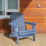 Oversized Wooden Folding Adirondack Chair with Pre-Assembled Backrest and Seat Board, Lounge Chair for Outdoor Patio Garden Lawn Backyard Firepit Deck Pool Beach Wood-Natrl