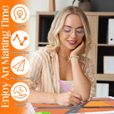 MOER SKY 5D Diamond Painting Kits for Adults The Music Note with Piano Keys in Rainbow Colors Diamond Art Kits DIY Full Round Drill Musical Note with Diamonds Gem Art Help Relieve Stress 12x16 inch MOER SKY