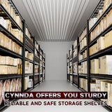 CYNNDA 6-Tier 55" W x 24" D x 84" H Industrial Shelving Heavy Duty Garage Storage Metal Shelves Adjustable 3500LBS Warehouse Garage Basement Commercial Shelf CYNNDA