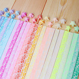Origami Stars Papers Package DIY Paper, 600 Sheets - 20 Colors (Glows in the Dark) Aeojoor