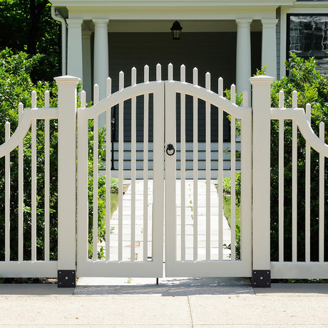 XYADX Concrete Fence Post Base 4x4 inches 4 Pack, Fence Post Anchor Holder Pergola Brackets XYADX