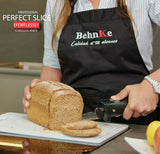 BEHNKE Professional Cordless Rechargeable Electric Knife with 4 Serrated Blades and Safety Lock Trigger Release, Perfect for Carving Meats, Poultry, Bread – Black BEHNKE