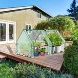 Ohuhu Portable Mini Greenhouse, 71"x36"x36" Greenhouses for Outdoors with Dual Large Zipper Doors & Ground Stakes, Waterproof & UV Protected Plastic Green House for Outside Garden Patio Backyard Ohuhu