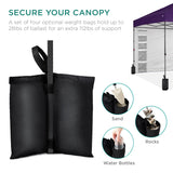 Best Choice Products 10x10ft Easy Pop Up Canopy w/Side Wall, 10 Pockets, Portable Carrying Case, 1-Button Setup, 4 Weight Bags - Amethyst Purple Best Choice Products