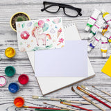 Sabary 100 Pcs Blank Watercolor Cards with Envelopes Set 140lb/300 Gsm Cotton Watercolor Paper Cards Heavyweight White Greeting Card Postcard for Painting Invitations Note Birthday Wedding(4 x 6 Inch) Sabary