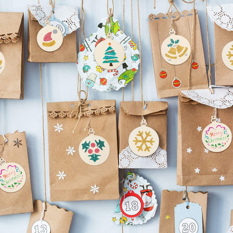 120Pcs Wood Slices,3.5" Wooden Christmas Ornaments,Unfinished Predrilled Wood Circles for Crafts Centerpieces,DIY Round Wooden Discs Hanging Decorations (3.5 Inches-120) KOOCHOICE