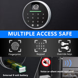 Rifle Safe 5 Gun Safes Quick Access Biometric Rifle Safe Gun Cabinets for Rifles and Shotguns Gun Safe for Rifles Storage Easier Smart Rifle Cabinet Provide Silence and Vibration Function hunter good