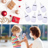 Duufin 40 Pieces Hand Sanitizer Holder Empty Travel Bottle Set Including 20 Pieces Hand Sanitizer Keychain Holders and 20 Pieces Reusable Flip Cap Travel Bottles for Hand Sanitizer, White Duufin