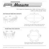 Classic Accessories Veranda Water-Resistant 88 Inch Rectangular/Oval Patio Table & Chair Set Cover with Umbrella Hole, Outdoor Table Cover Classic Accessories