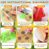 UPINS 8Pcs Sunflower Diamond Art Painting Coasters for Drinks DIY Coaster Diamond Art Kits for Adults Diamond Art Craft Supplies (Sunflower) UPINS