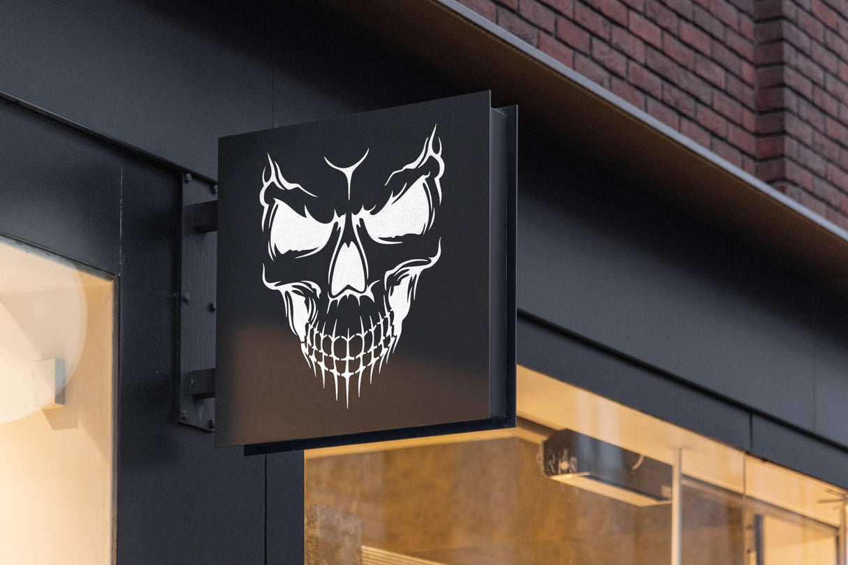 YKW Skull Stencils, 12Pcs Reusable Skeleton Hand Painting Templates, for Wood Walls Chalkboards Rocks DIY Art Projects,Ideal for Crafters, Artists, and Designers YKW