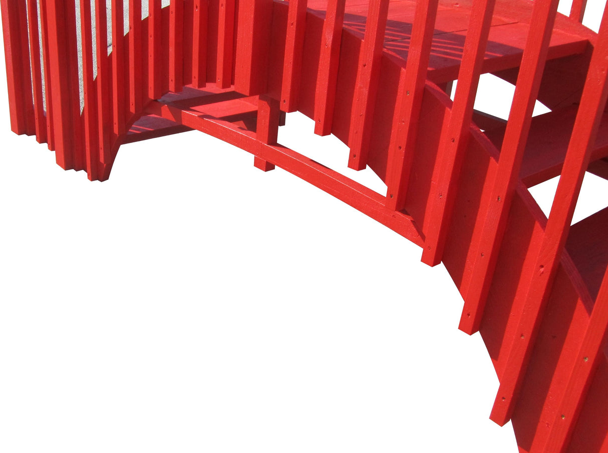 SamsGazebos Imperial Japanese Wood Garden Bridge 8 ft SamsGazebos