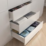 Jiaoun 78” 6-Door Large Armoire Wardrobe Closet, Bedroom Armoire with 3 Drawers & 2 Hanging Rod, Wooden Armoires and Wardrobe,White (70.9”W x 23.63”D x78”H) Jiaoun