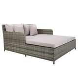 Safavieh PAT7500B Outdoor Collection Cadeo Grey Cushion Daybed SAFAVIEH