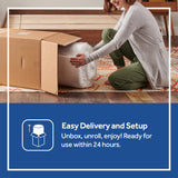 Sealy - Memory Foam Bed in a Box – 6 Inch, Low Profile, Medium Feel, Full Size, CertiPur-US Certified, White SEALY