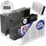 Elder Welder® Hidden Wall Safe with Air Vent Cover | Easy to Install | Combination Lock | Fits Perfectly Between 16" Studs | Hidden Safe for Money | Elevated Choice Over Book Safe or Picture Safe Elder Welder