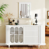 CHARMAID Bathroom Mirror with Shelf - 27" x 22.5" Wall Mirror Over Bathroom Sink, Wooden Frame Modern Rectangular Hanging Vanity Makeup Mirrors for Washroom, Entryway (White,27" L x 22.5" W) CHARMAID