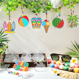 Sonwyoung 30 Sets Suncatchers Craft Kits, DIY Glow in The Dark Suncatcher Kits Stained Glass Window Paint Art for Classroom Party Activities Art Craft Party Favors(Summer) Sonwyoung