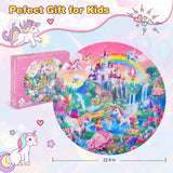 Civaner 70 Pieces Floor Puzzles for Kids Large Puzzles for Kids Ages 3 4 5 6 7 8 Jigsaw Puzzle Educational Puzzle Toy Gifts for Toddlers Boys Girls Baby Shower Birthday(Unicorn) Civaner