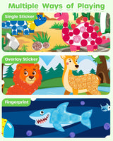 D-FantiX My Storybook Art Kit & Dot Art Sticker Activity Book with Ink Pad D-FantiX