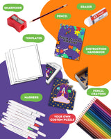 PuzzleCrafters Puzzle Making Kit for Kids - Create Your Personalized Custom Printed Puzzles from Photo's or Hand-Drawn Art - Great Gift for Creative Kids - 30, 100, 250, 500, or 1000 Jigsaw Pieces Make It At Home
