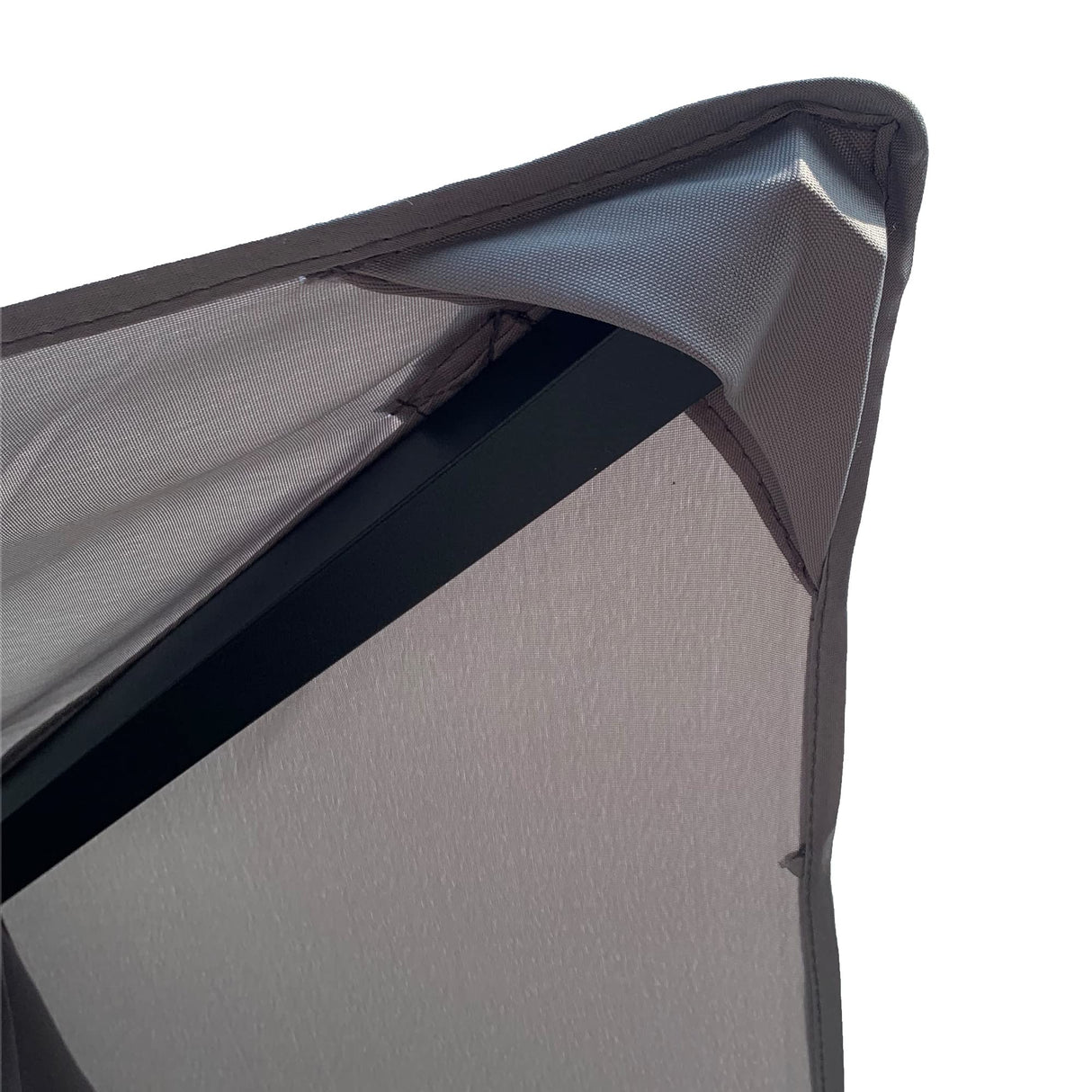 Outsunny 11' x 13' Patio Gazebo, Double Roof Outdoor Gazebo Canopy Shelter with Netting & Curtains, Steel Corner Columns for Garden, Lawn, Backyard and Deck, Gray Outsunny