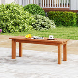 Tangkula Outdoor Backless Bench, Solid Wood Patio Bench w/Slatted Seat, 2-Person Rustic Wooden Entryway Bench for Front Porch Garden Balcony Park Indoor, Weatherproof, 34”, Load up to 330 LBS (1) Tangkula