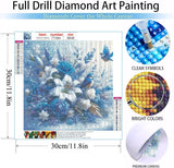MOMDEDP 5D Bird Diamond Painting Kits for Adults Beginners, Rose Flower Diamond Art Kit,DIY Full Round Drill Diamond Dot Lily Gem Art Kits for Adults,Home Wall Decor 11.8x11.8 Inch MOMDEDP