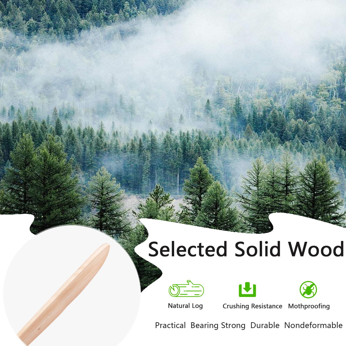 QUTWOB 42" Wood Ceiling Fans with Lights and Remote Control,Indoor Outdoor 3 Blades Wooden Ceiling Fan for Garage,Patio,Living Rooms,Bedrooms,Offices,Farmhouse(Nickel+Raw wood) QUTWOB