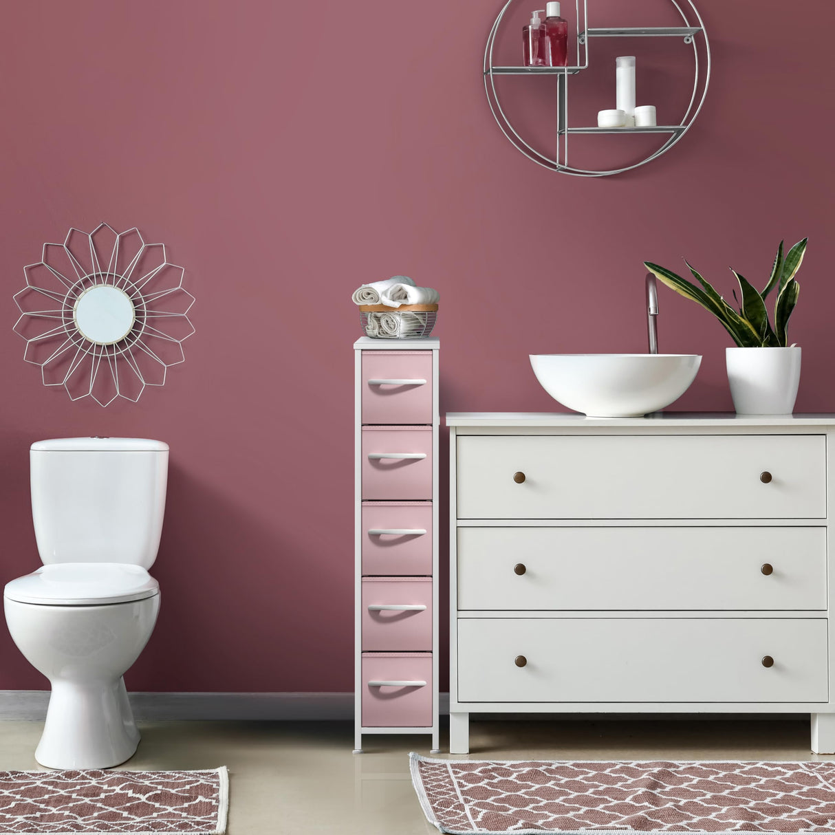 Sorbus Kids Dresser with 5 Drawers - Storage Unit Organizer Chest for Clothes - Bedroom, Kids Room, Nursery, & Closet Sorbus