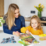 GDYEEH DIY 5D Cute Kitten Diamond Art Kits, Round Full Drill Hut Garden Diamond Painting Picture, Sleeping Cat Painting by Numbers Art Kits for Adults Beginners Home Wall Decor 12x16 inch GDYEEH