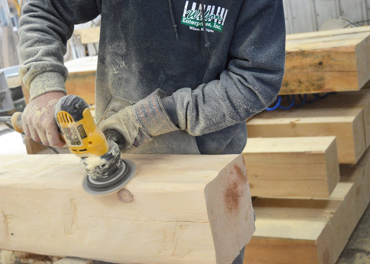 Wilson 8"x 8"x 84" Hand-Hewn Barn Beam Mantel, Rustic Natural Unfinished Solid Wood Shelf (1 Piece) Wilson