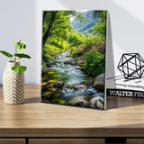 JOOZ Landscape Paint by Numbers Kit for Adults with Frame Mountain Paint by Number with Easel Forest Paint by Number for Adults DIY Flowers Paint by Number Canvas for Home Wall Decor 8 x 12 Inch JOOZ