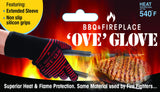 Ove Glove BBQ Superior Heat & Flame Protection- Extended Wrist for Additional Safety- Outdoor Cooking, Grilling, Barbeque Ove Glove