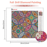 Huacan Diamond Painting Kits for Adults DIY 5D Full Square Drill Crystal Rhinestone Embroidery Pictures Arts Craft for Home Wall Decor (Mandala) Huacan
