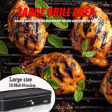 Upgrade Version - Artestia 1800W Electric Outdoor Grill with Lid Indoor Smokeless BBQ Grills with Temperature Control Portable Removable Stand Grill for Cooking, BBQ Party, Family Artestia